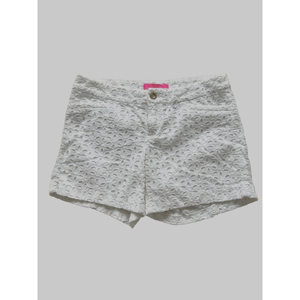 Lilly Pulitzer Kelly Short,‎ White Eyelet, Style 001465, Women's Size 0